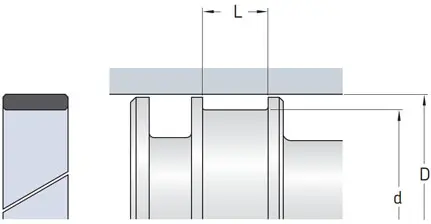 Hallite® geleideringen zuiger